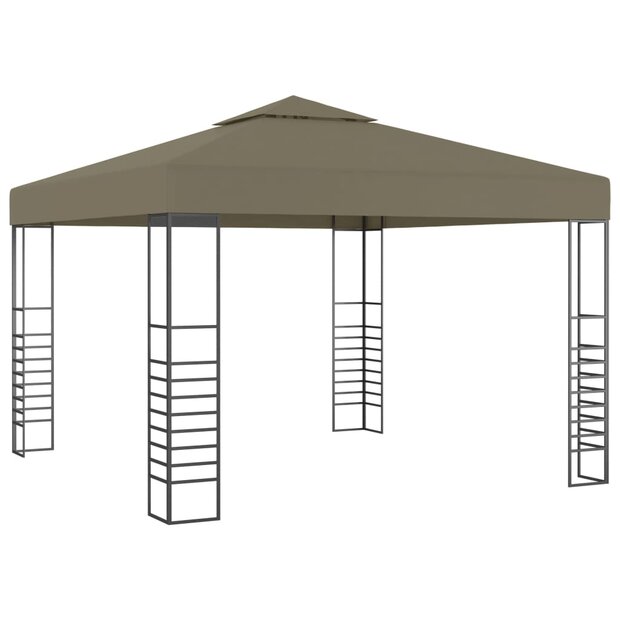 Tuinpaviljoen 180 g/m&amp;sup2; 3x3 m taupe 1
