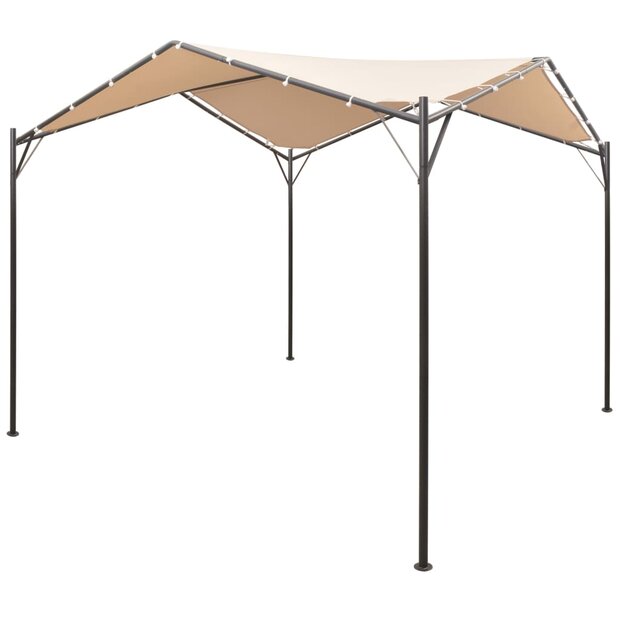 Prieel 3x3 m staal beige 1