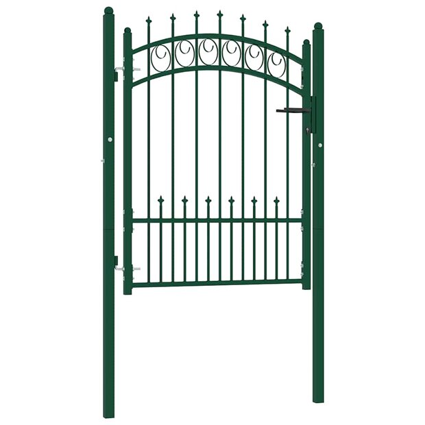 Hekpoort EMMEN met stalen pinnen 104x109,5 cm groen 1