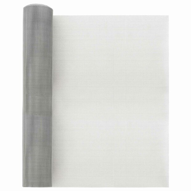 Gaas Scherm 40 x 500 cm 20 Mesh RVS 201 Zilverkleurig 1