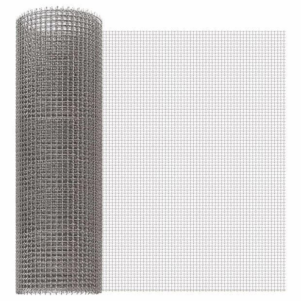 Gaas Scherm 40 x 500 cm 3 Mesh RVS 201 Zilverkleurig 1