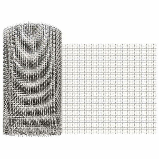 Gaas Scherm 20 x 500 cm 6 Mesh RVS 201 Zilverkleurig 1