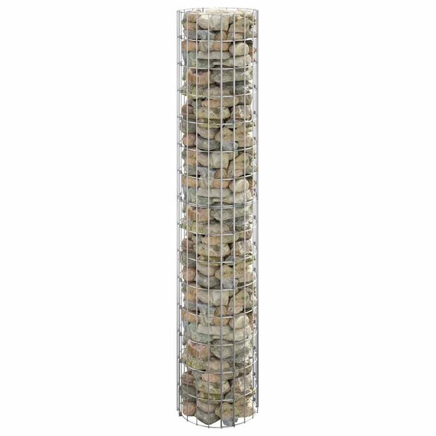 Gabion paal rond &amp;Oslash;30x150 cm gegalvaniseerd staal 1