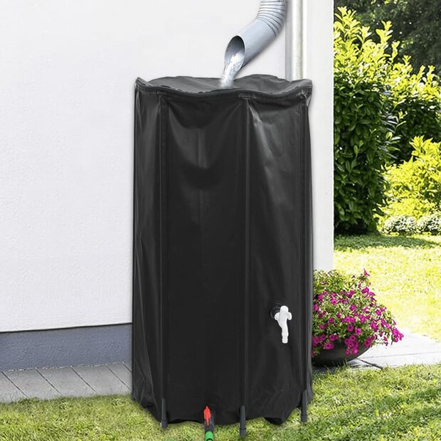 Watertank met kraan opvouwbaar 380 L PVC 1