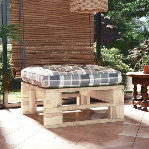 Tuinhocker pallet ge&amp;iuml;mpregneerd grenenhout 1