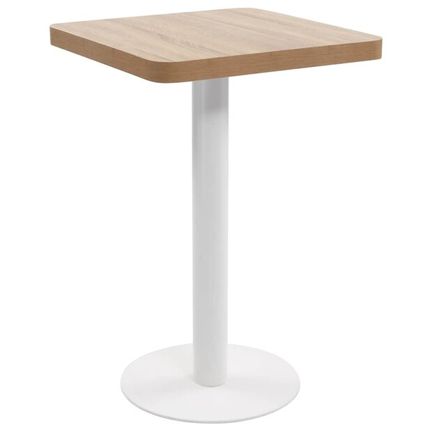 Bistrotafel 50x50 cm MDF lichtbruin 1