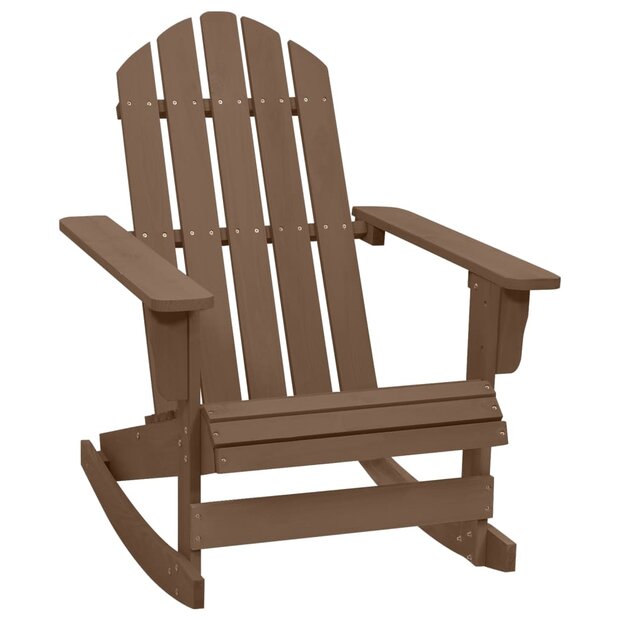 Tuinschommelstoel hout bruin 1