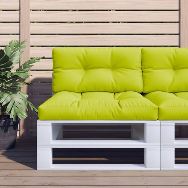 Palletkussen 70x40x12 cm stof heldergroen 1