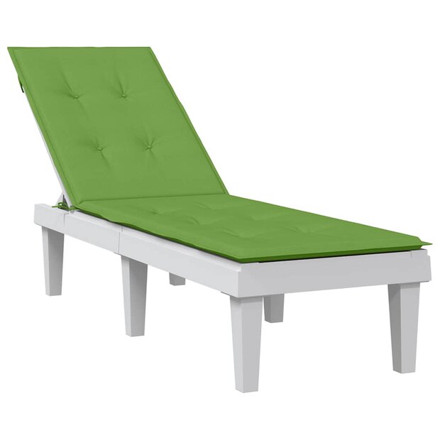 Terrasstoelkussen (75+105) x 50 x 4 cm stof gem&amp;ecirc;leerd groen 1