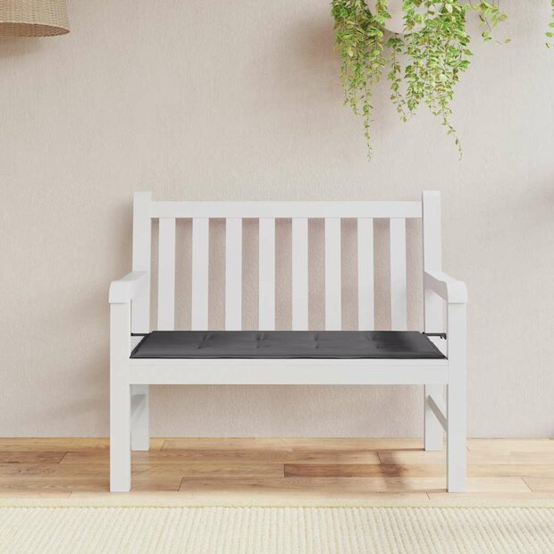 Tuinbankkussen 120x50x3 cm oxford stof antracietkleurig 1
