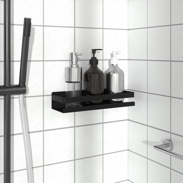 Doucherekje 30x10x6 cm geborsteld 304 roestvrij staal matzwart 1