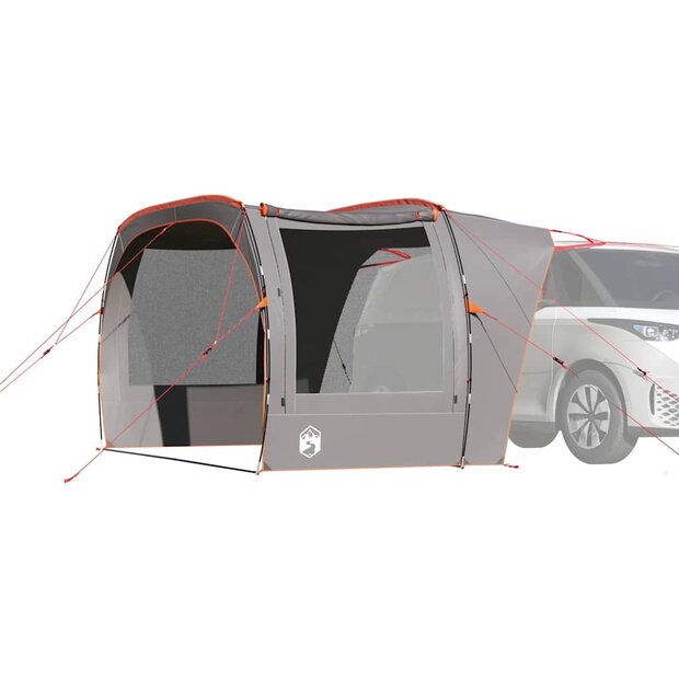 Autotent waterdicht grijs en oranje 1