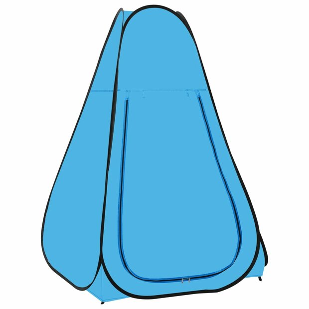 Douchetent pop-up blauw 1