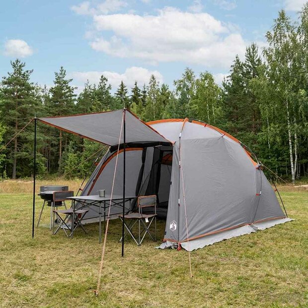 Tunneltent Grijs en Oranje 361 x 235 x 147 cm 1