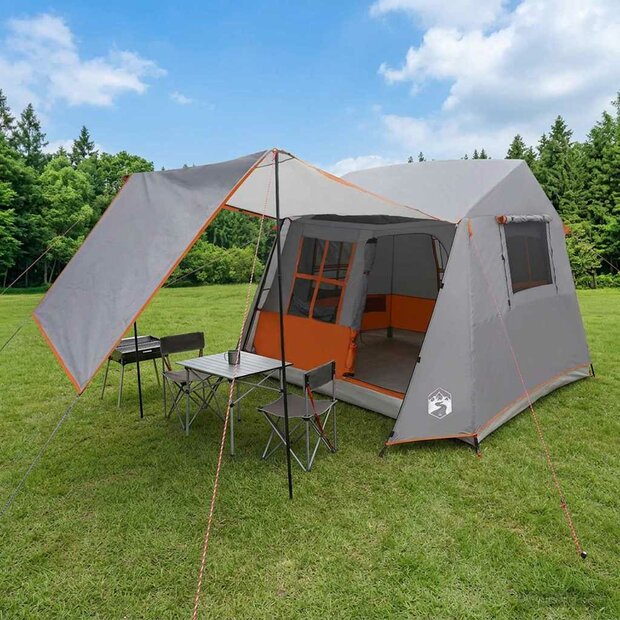 Tunneltent Grijs en Oranje 275 x 240 x 200 cm 1