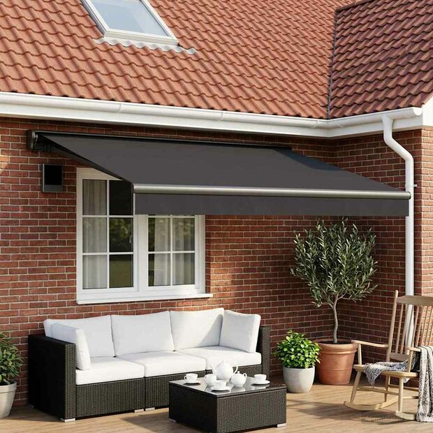 Vervangingsdoek voor zonnescherm Antracietkleurig 350 x 250 cm 1