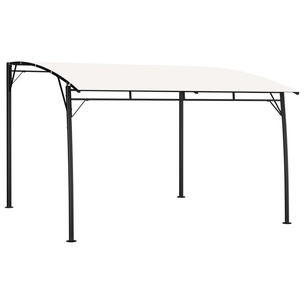 Zonneluifel 3x3x2,55 m cr&amp;egrave;mekleurig 1
