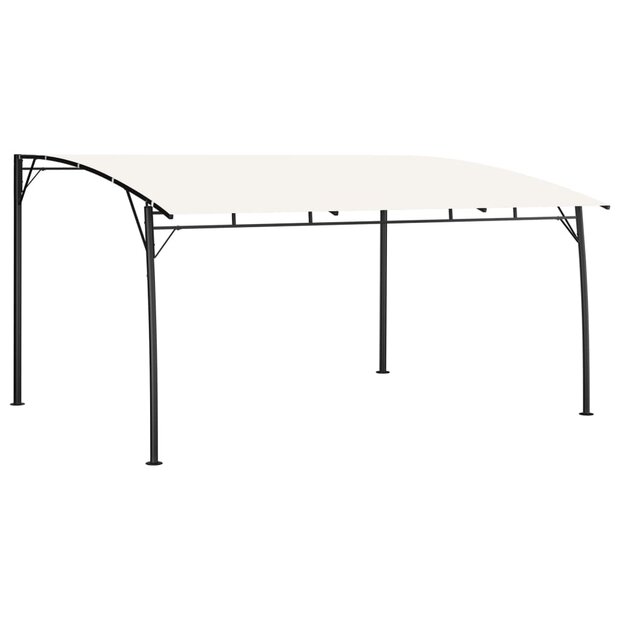 Zonneluifel 4x3x2,55 m cr&amp;egrave;mekleurig 1