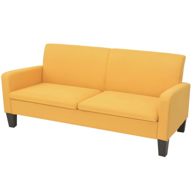 Driezitsbank 180x65x76 cm geel 1