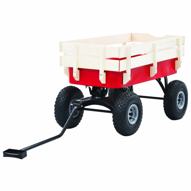 Tuinwagen 150 kg rood 1