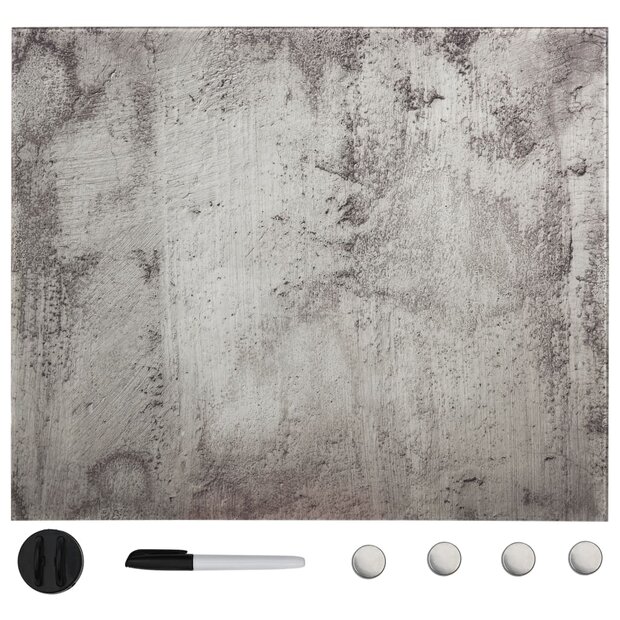 Magneetbord wandmontage 40x40 cm glas 1