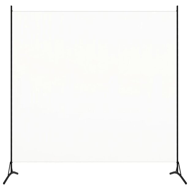 Kamerscherm met 1 paneel 175x180 cm stof wit 1