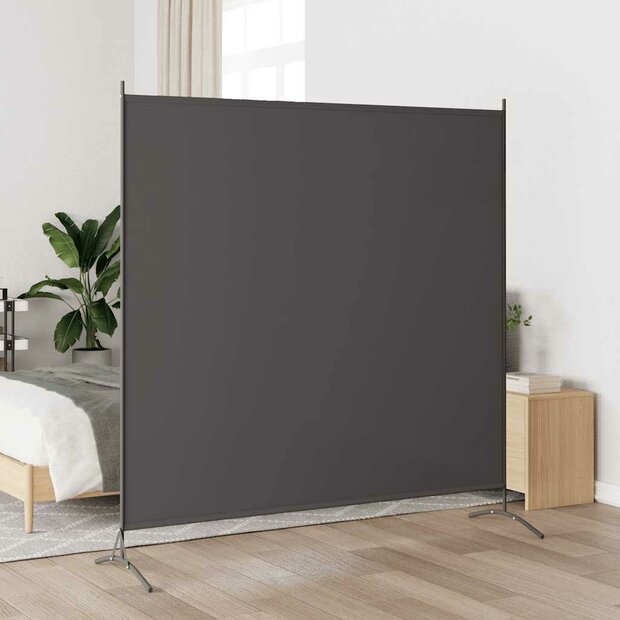 Kamerscherm met 1 paneel 175x180 cm antraciet 1