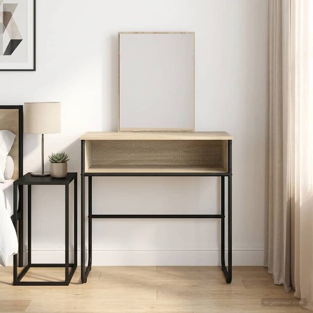 Kaptafel Sonoma Eiken 81 x 40 x 131 cm Bewerkt hout 1