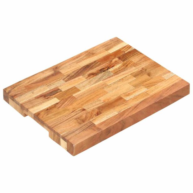 Hakblok 40x30x4 cm massief acaciahout 1
