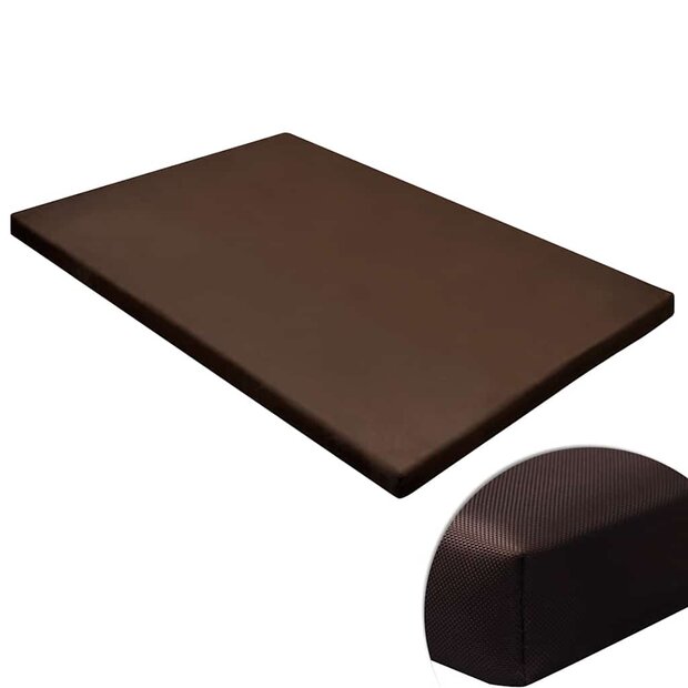 Hondenmat plat vierkant M bruin 1
