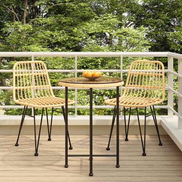3-delige Tuinset poly rattan 1