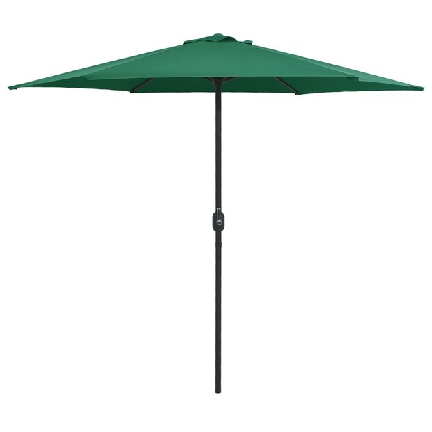 Parasol met aluminium paal 270x246 cm groen 1