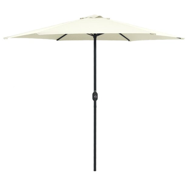 Parasol met aluminium paal 270x246 cm zandwit 1