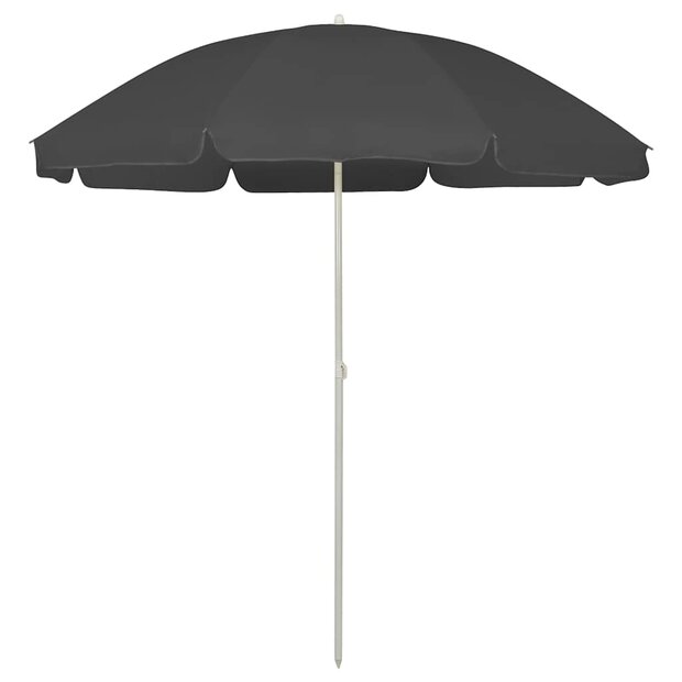 Strandparasol 240 cm antracietkleurig 1