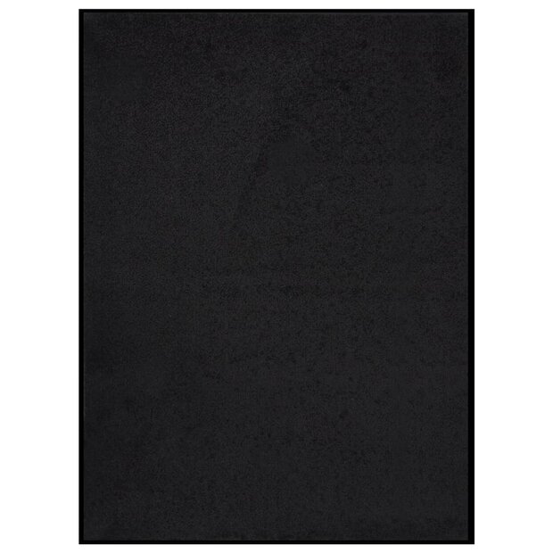 Deurmat 60x80 cm zwart 1