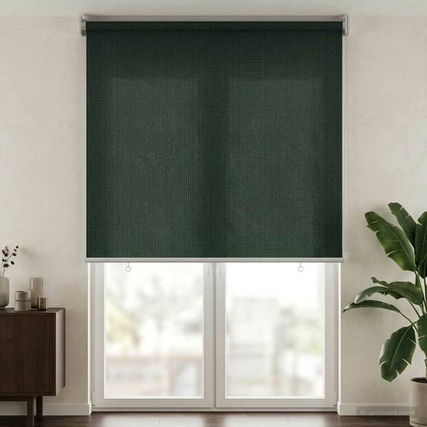 Buitenrolgordijn 90% UV-blok Donkergroen 80x230 cm HDPE 1