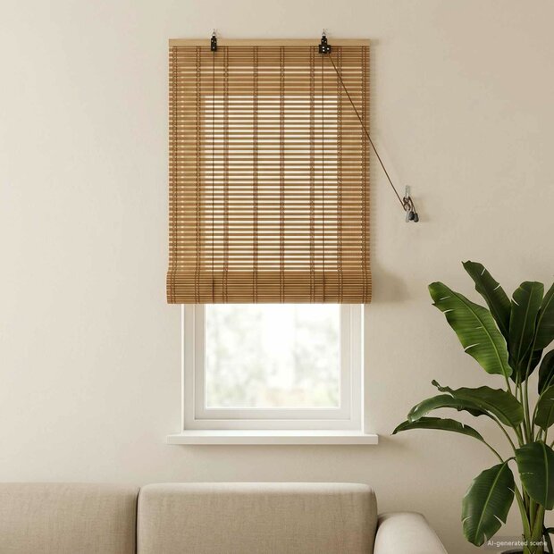 Rolgordijn Natuur 50x160 cm Bamboe 1