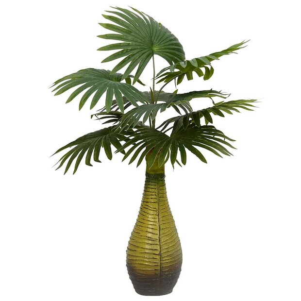 Kunstpalmplant 9 bladeren 65 cm groen 1