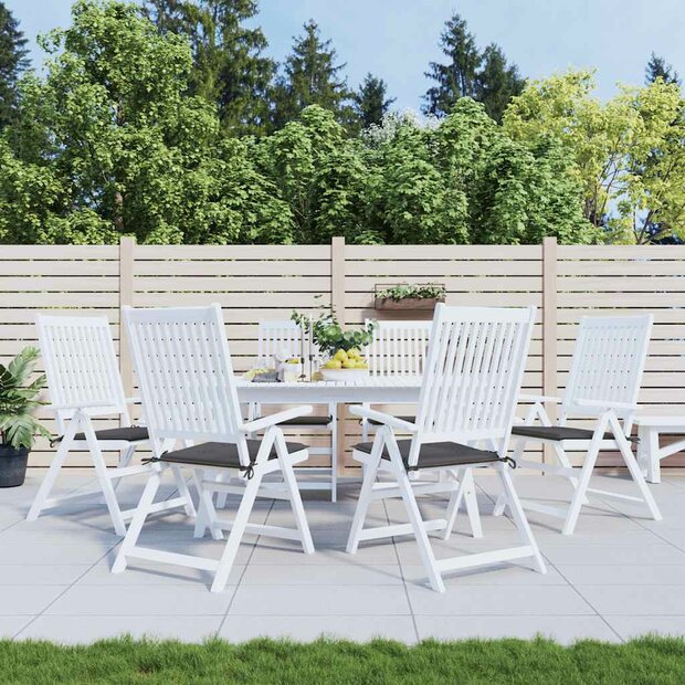 Tuinstoelkussens 6 st 40x40x4 cm oxford stof antracietkleurig 1