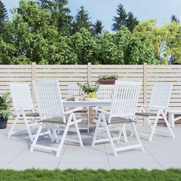Tuinstoelkussens 6 st 40x40x4 cm oxford stof grijs 1