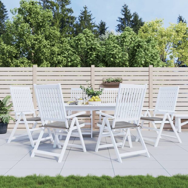 Tuinstoelkussens 6 st 50x50x4 cm oxford stof grijs 1