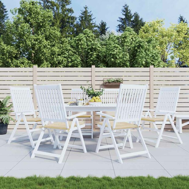 Tuinstoelkussens 6 st 50x50x4 cm oxford stof beige 1