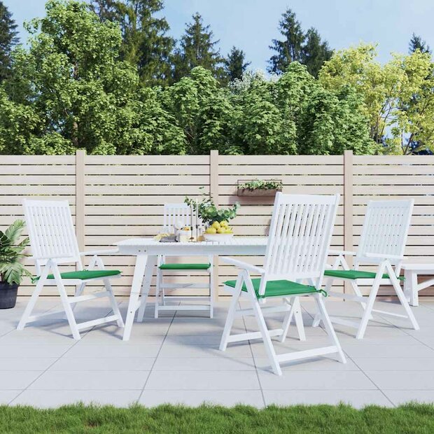 Tuinstoelkussens 4 st 40x40x4 cm oxford stof groen 1