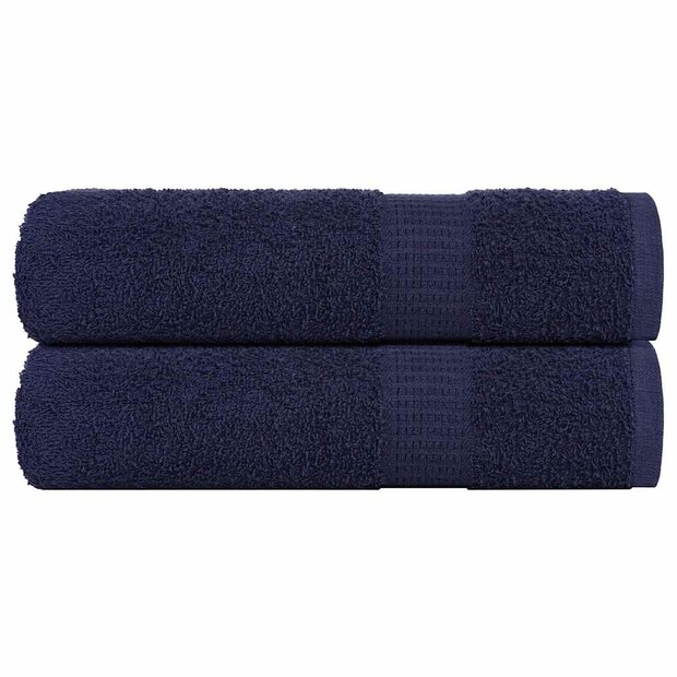Douchehanddoeken FROGN 2 st 70x140 cm 360 g/m&amp;sup2; marineblauw 1