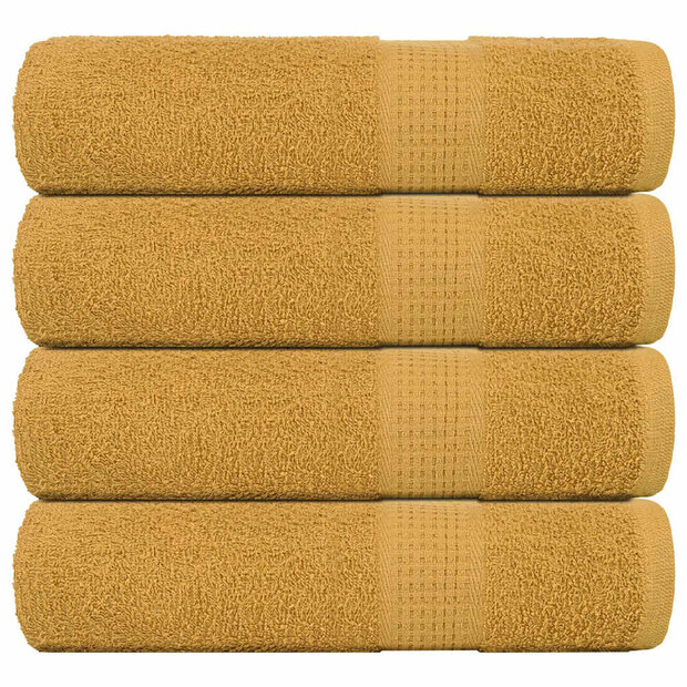 Handdoeken FROGN 4 st 50x100 cm 360 g/m&amp;sup2; goud 1