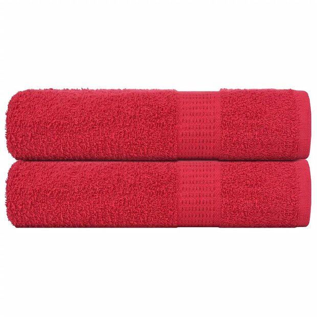 Handdoeken FROGN 2 st 50x100 cm 360 g/m&amp;sup2; rood 1