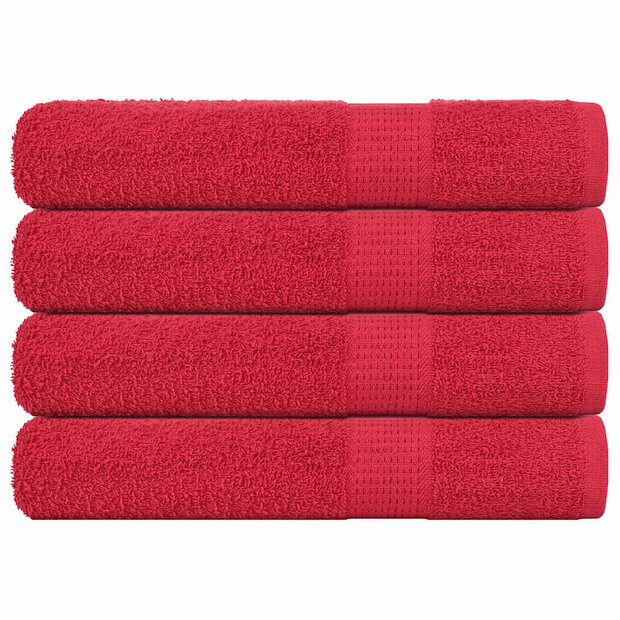 Handdoeken FROGN 4 st 100x200 cm 360 g/m&amp;sup2; rood 1
