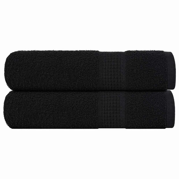 Handdoeken FROGN 2 st 50x100 cm 360 g/m&amp;sup2; zwart 1