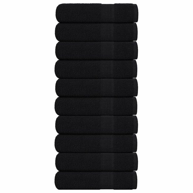 Handdoeken FROGN 10 st 50x100 cm 360 g/m&amp;sup2; zwart 1