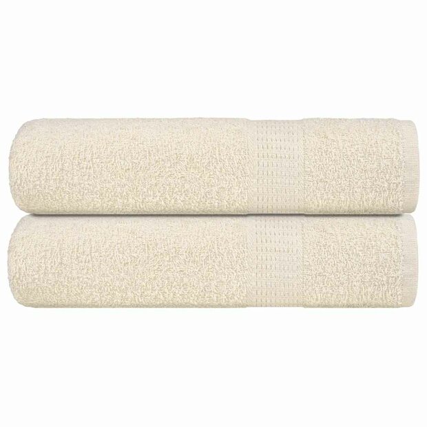 Handdoeken FROGN 2 st 50x100 cm 360 g/m&amp;sup2; cr&amp;egrave;me 1